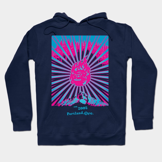 Retroposter (Pink&Blue) Hoodie by MunkeeWear